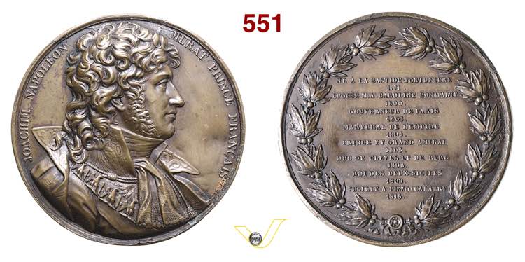 1815 - Morte di Murat (medaglia di ... 
