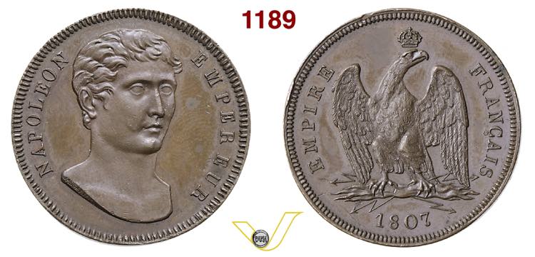 1807 - Prova 100 Fr. Oro, reso in ... 