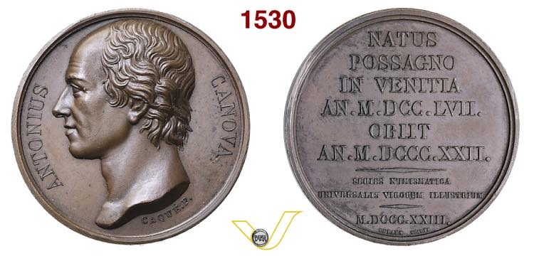 1823 - Morte di A. Canova  Br.  ... 