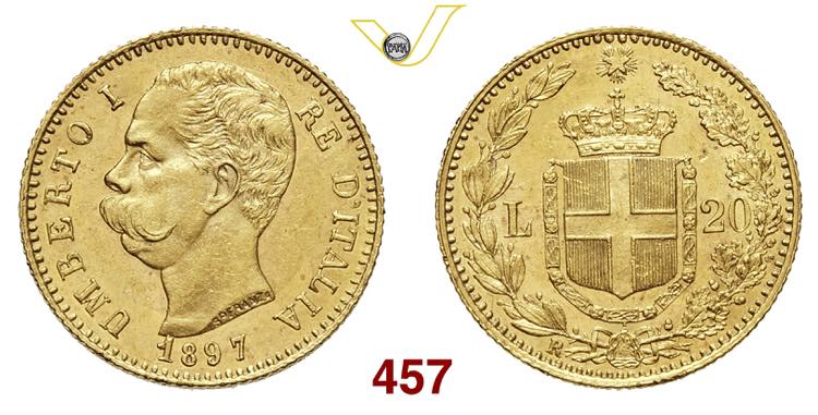 UMBERTO I  (1878-1900)  20 Lire  ... 