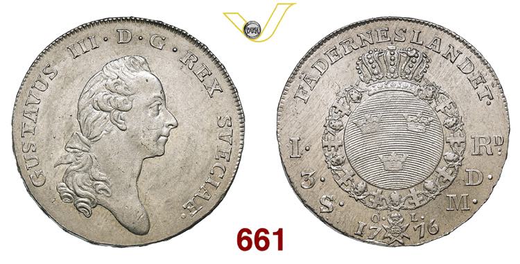 SVEZIA  GUSTAVO III  (1771-1792)  ... 
