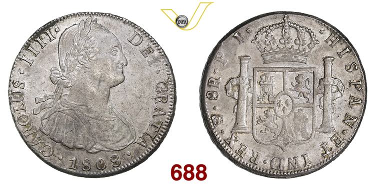 BOLIVIA  CARLO IV  (1788-1808)  8 ... 