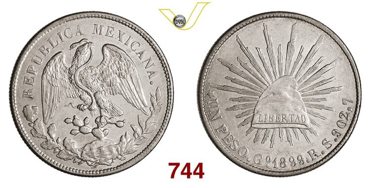 MESSICO  REPUBBLICA  1 Peso  1899  ... 