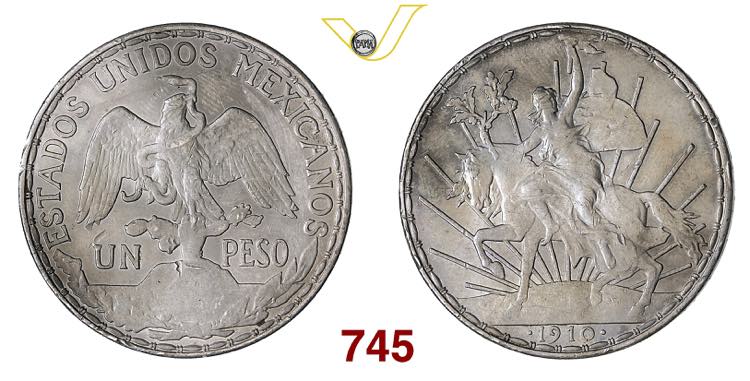 MESSICO  REPUBBLICA  1 Peso  1910  ... 