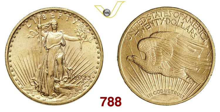 U.S.A.   20 Dollari  1923  ... 