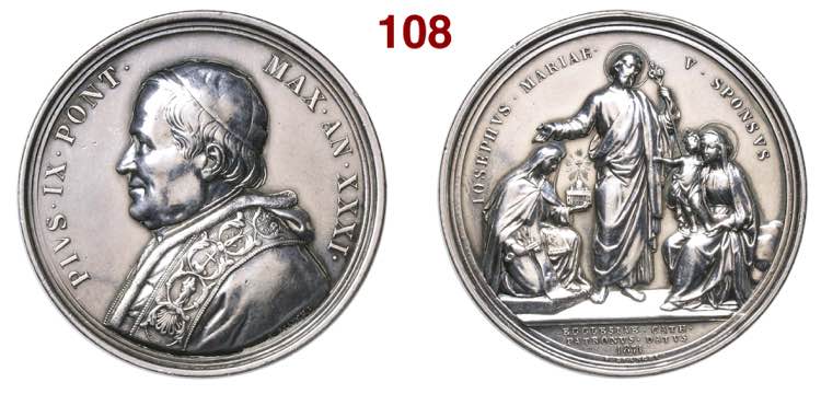 PIO IX  (1846-1878)  Medaglia A. ... 