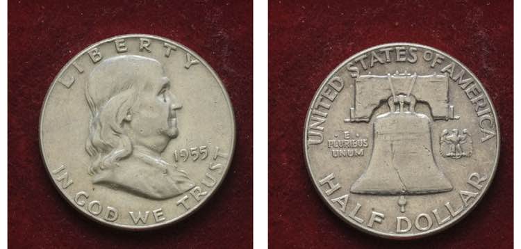 U.S.A., 1/2 DOLLARO 1955 - ... 