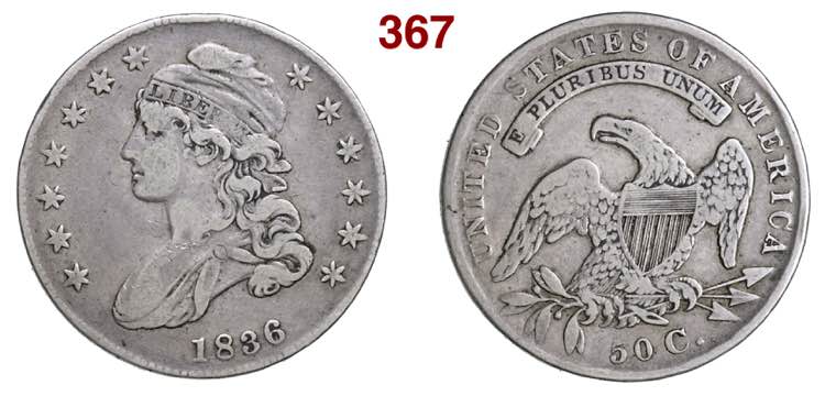U.S.A.  50 Cents 1836  ... 