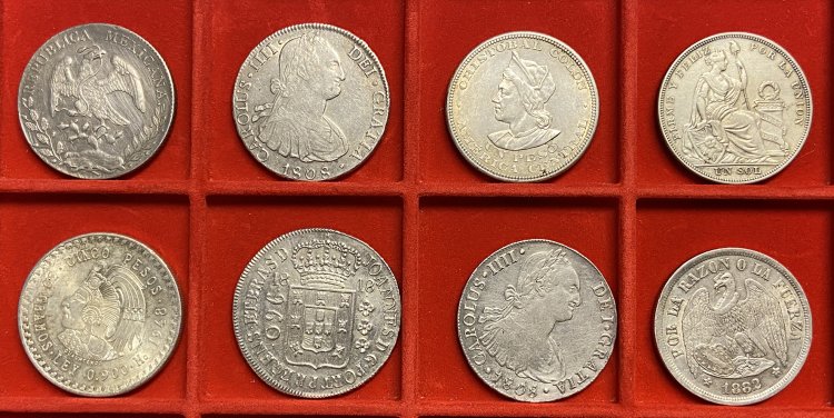 8 monete in argento modulo scudo: ... 