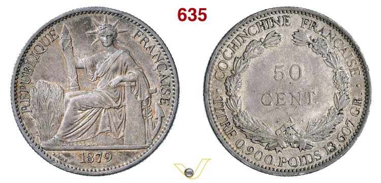 COCINCINA -  50 Centimes 1878  ... 