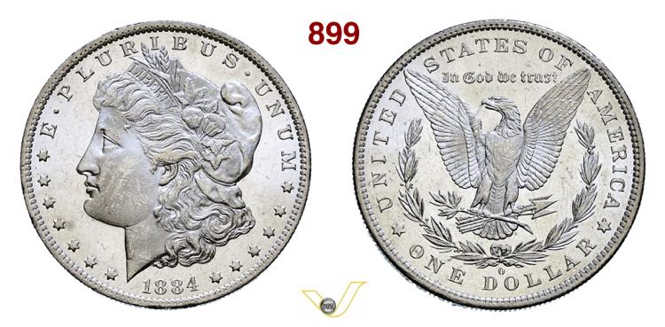 U.S.A.  1 Dollaro 1884   O (New ... 