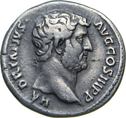 ADRIANO (117-138) Denario.  D/ ... 