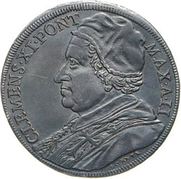 CLEMENTE XI  (1700-1721)  Piastra ... 