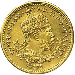 ETIOPIA - MENELIK II  (1889-1913)  ... 