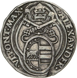 ALESSANDRO VI  (1492-1503)  Doppio ... 
