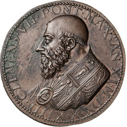 CLEMENTE VII  (1523-1534)  Med. A. ... 