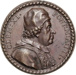 CLEMENTE XI  (1700-1721)  Med. A. ... 