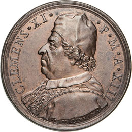 CLEMENTE XI  (1700-1721)  Med. A. ... 