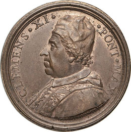 CLEMENTE XI  (1700-1721)  Med. ... 