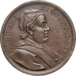 CLEMENTE XIV  (1769-1774)  Med. A. ... 