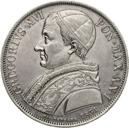 GREGORIO XVI  (1831-1846)  Scudo ... 