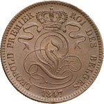 BELGIO - LEOPOLDO I  (1831-1865)  10 Cents ... 