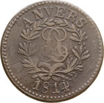 FRANCIA - LUIGI XVIII  (1814-1825)  10 Cent. ... 