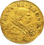 GIULIO II  (1503-1513)  Doppio fiorino di ... 