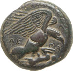 SICILIA - Akragas  (413-406 a.C.)  Tetras.  ... 