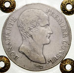 NAPOLEONE I, Console  (1802-1804)  5 Franchi ... 
