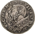 CLEMENTE VII  (1523-1534).  Doppio Carlino ... 