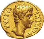 AUGUSTO  (27 a.C.-14 d.C.)  Aureo, zecca ... 