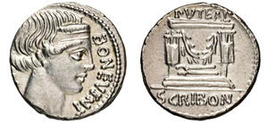 SCRIBONIA - L. Scribonius Libo  (62 a.C.)  ... 
