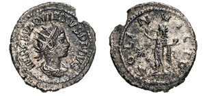 QUIETO  (260-261)  Antoniniano.  D/ Busto ... 