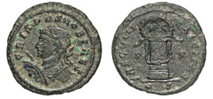 CRISPO, Cesare  (317-326)  Ae 20, Roma.  D/ ... 