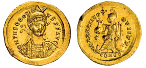 TEODOSIO II  (402-450)  Solido ... 