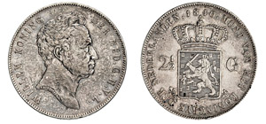 OLANDA    GUGLIELMO I  (1815-1840)  2 Gulden ... 