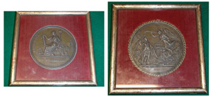   (1805-1814)  Due placchette in piombo ... 