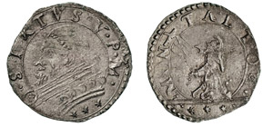 SISTO V  (1585-1590)  Baiocco s.d., ... 