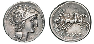 CLAUDIA - C. Claudius Pulcher  (110-109 ... 