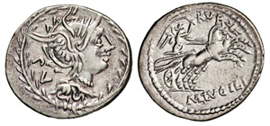 LUCILIA - M. Lucilius Rufus  (101 a.C.)  ... 