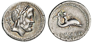 LUCRETIA - L. Lucretius Trio  (76 a.C.)  ... 