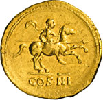 ADRIANO  (117-138)  Aureo, Roma ... 