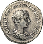 DIADUMENIANO, Cesare  (217-218)  Denario.  ... 