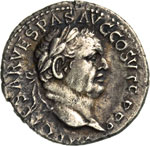 VESPASIANO  (69-79)  Denario, Efeso.  D/ ... 