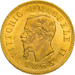 VITTORIO EMANUELE II  (1861-1878)  10 Lire ... 