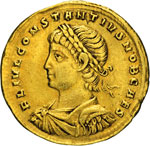 COSTANZO II, Cesare  (324-337)  Solido, ... 
