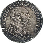 GREGORIO XIII  (1572-1585)  Testone 1582, ... 
