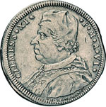 CLEMENTE XI  (1700-1721)  Testone A. VI, ... 