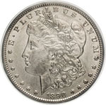 U.S.A. - Dollaro Morgan 1890 CC entro slab ... 